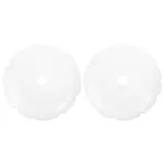 2-Pack White Round Patio Umbrella Weight Bags, Windproof & Water Resistant Outdoor Base Accessories
