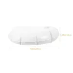 2-Pack White Round Patio Umbrella Weight Bags, Windproof & Water Resistant Outdoor Base Accessories