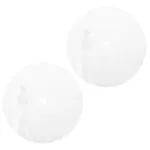 2-Pack White Round Patio Umbrella Weight Bags, Windproof & Water Resistant Outdoor Base Accessories