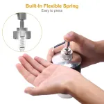 6 bathroom accessories, plastic bathroom set soap dispenser toothbrush holder, black