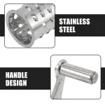 2-Pack Cheese Shredder Hand Crank Stainless Steel Kitchen Tool Easy to Disassemble for Home Food Preparation