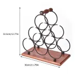 1Pc Coffee Wine Display Rack Iron Stand for Elegant Home Decor