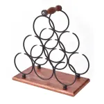 1Pc Coffee Wine Display Rack Iron Stand for Elegant Home Decor