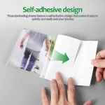 50Sheets Transparent Self Laminating Sheets Photo Protective Film for Smooth Bubble Free Finish