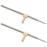 2-Pack Cello Bow Repair Screws, Plated Metal Replacement Parts, Easy to Use and Install