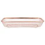 Multi-Function Golden Cutlery Storage Basket with Drainage for Kitchen Organization