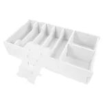 White Pvc Cash Drawer Insert Tray for Bills and Desk Organization