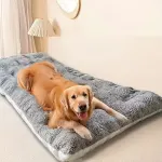 Washable Pet Bed, Thick Warm Padding, Arthritis Relief, Golden Retriever(grey)