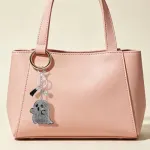 Sparkly Ghost Keychain for Keys, Bags, Car Decor, Halloween & Daily Use (Silver)