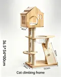 Natural Solid Wood Eco Cat Tree