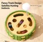 Round Cat Interactive Puzzle Toy with Balls Style B