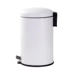 12L Pedal Bin with Stainless Steel and Plastic Construction