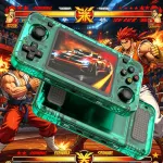 20000+ Games R36H Portable Video Game Consoles Retro Handheld Game Console Green