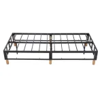 Metal Bed Frame Mattress Foundation Blue – Single