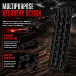 2x 10 Ton 4WD Car Recovery Tracks Sand Mud Snow Traction Boards Off-Road Device Mat
