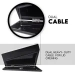 750mm Pair of Under Tray Undertray Tool Box Steel Underbody Toolbox