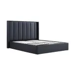 Gas Lift Bedroom Suite MDF Fabric in King Black