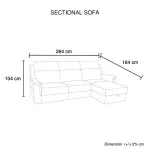Fabric Electric Recliner Grey Chaise Sofa with Storage