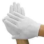 6 Pairs Handling Work Hands Protector Soft Costume Jewellery Cotton White Gloves – M