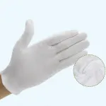 6 Pairs Handling Work Hands Protector Soft Costume Jewellery Cotton White Gloves – M