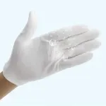 6 Pairs Handling Work Hands Protector Soft Costume Jewellery Cotton White Gloves – M
