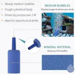 10Pcs Air Stone Aerator Diffusers for Aquarium Oxygen Bubbles – Black