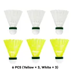 6PCS Nylon Badminton Shuttlecocks Durable High Speed for Training