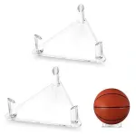 2PCS Ball Holder Organizer Storage Rack Acrylic for Basketball Soccer Volleyball
