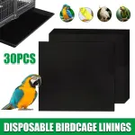 30pcs Disposable Birdcage Liner Pads Pet Cage Liner Bedding for Birds and Parrot