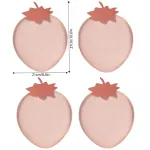 4pcs Fruit Plate Set for Home Living Room Snacks Candy Tray Decorative Use