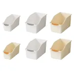 2pcs Cabinet Storage Box Miscellaneous Organizer Household Container Plastic Bin – L-White