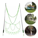 Double Pole Bubble Rope for Giant Bubble Show Outdoor Party Fun Activity – Green