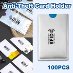 100pcs RFID Blocking Card Sleeve NFC Bank ID Protector Aluminium Foil Case