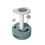 Cat Climbing Toy Small Jump Platform with Claw Scratching Board for Kittens Play - Green