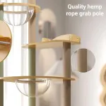 Multi Functional Cat Climbing Tree Tower Stand House Furniture Activity Center – Green