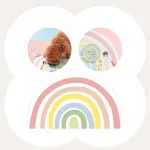 Rainbow Pet Food Mat Waterproof Non Slip Dog Cat Bowl Placemat PU