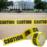 5PCS 100M Caution Warning Tape 75mm Yellow Black PE for Construction Marking