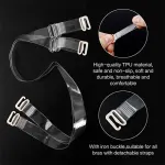 3 PAIRS/ LOT Clear Bra Straps Transparent Metal Buckle Invisible Adjustable
