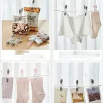 30pcs Household Clothes Clip Non Trace Soft Grip Clothespins Laundry Pegs Hanger – Colourful