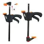 Quick Woodworking Clip Bar Clamp F-Tyle Grip Quick Ratchet Release Squeeze Tools – Orange