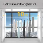 5m or 10m Wall-Mounted Suction Cup Clothesline Retractable Durable Sturdy Laundry – 5m