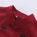 Black Unisex Mesh Sleeve Chef Coat Jacket Restaurant Hotel Cook Short Uniform – 2XL