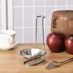 2 Pcs Portable Stainless Steel Soup Colander Rack Kitchen Utensil Storage