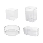 20pcs Transparent Biscuit Box Plastic Cake Box Pastry Dessert Storage Container – 7.5×7.5CM