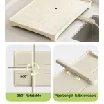 Multifunctional Dish Drying Drainer Stainless Steel for Kitchen Sink Counter Use