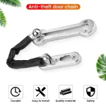 Home Security Door Chain Stainless Steel Guard Slide Screws Front Secure Catch – Silver