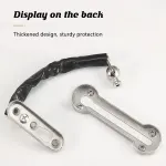 Home Security Door Chain Stainless Steel Guard Slide Screws Front Secure Catch – Silver