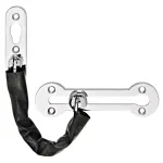 Home Security Door Chain Stainless Steel Guard Slide Screws Front Secure Catch – Silver