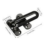 Anti Theft Lock Latch Door Bolt Security Lock For Home Bedroom Bathroom – Grey