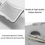 Faucet Draining Pad Narrow Sink Splash Guard Mat for Washbasin Water Catcher – Green